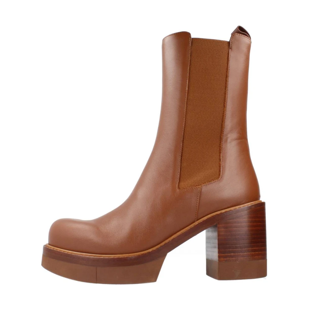 Paloma Barceló Heeled Boots Brown Dames