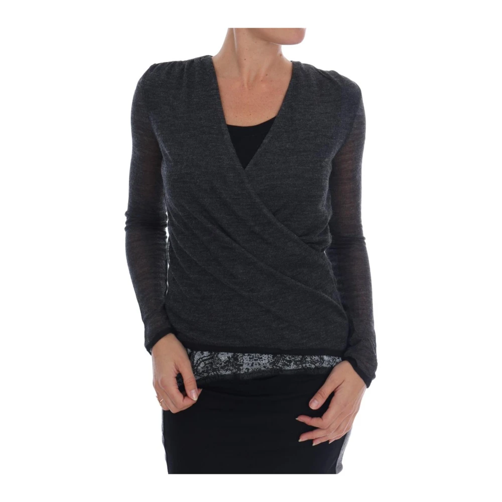 Knitwear > V-neck Knitwear - - Ermanno Scervino - Modalova