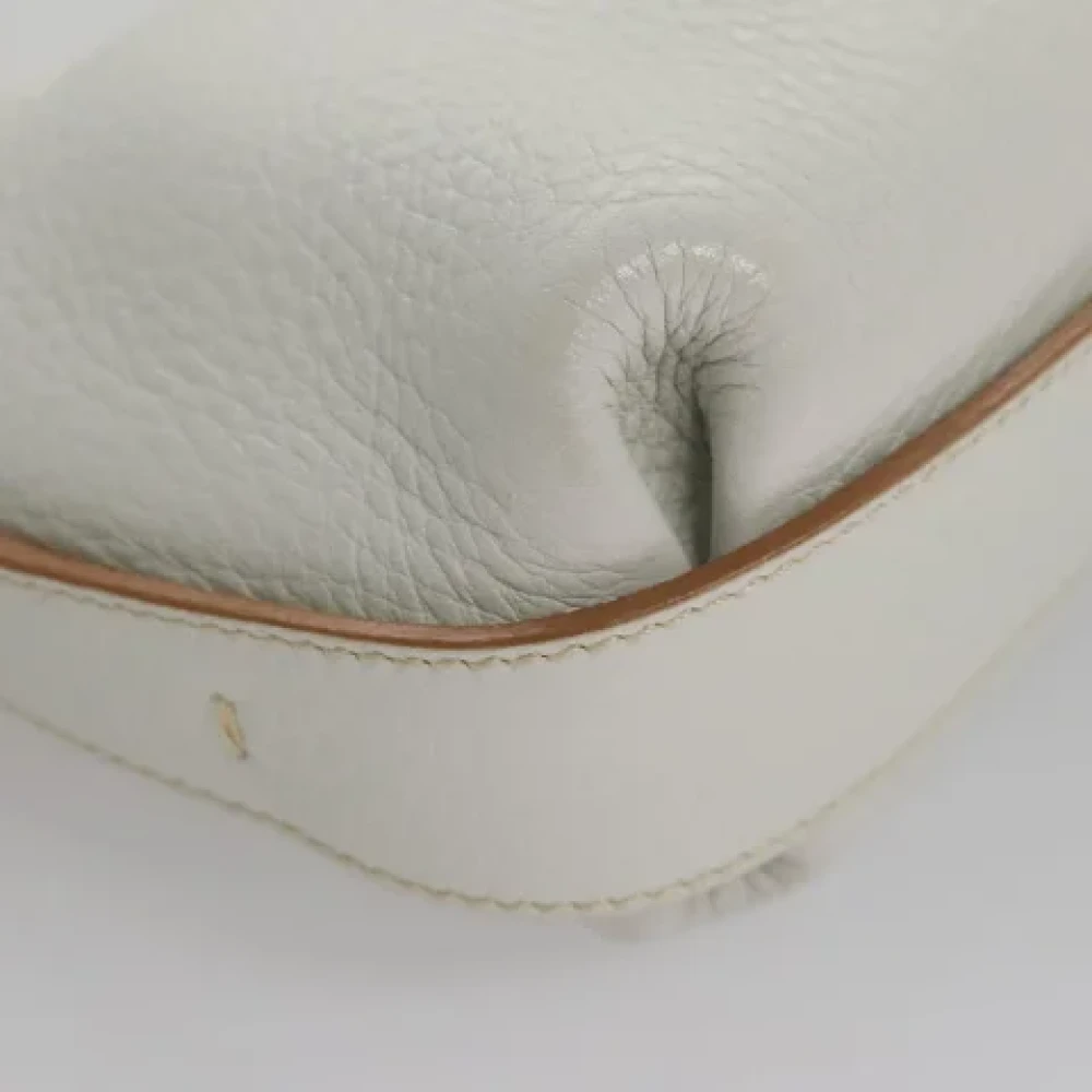 Salvatore Ferragamo Pre-owned Leather shoulder-bags White Dames