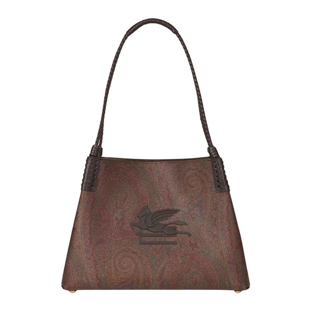 ETRO Bruine Paisley Jacquard Handtas Brown Dames