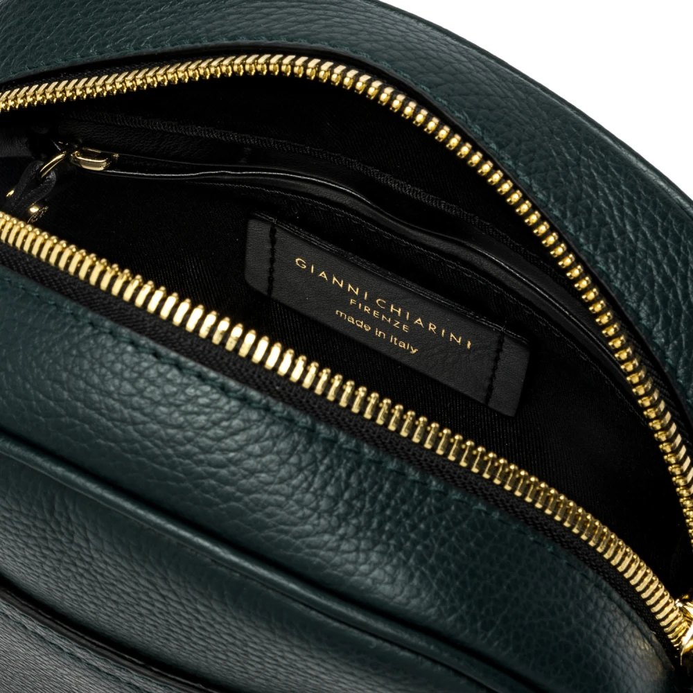 Gianni Chiarini Donkergroene Leren Cameratas Green Dames
