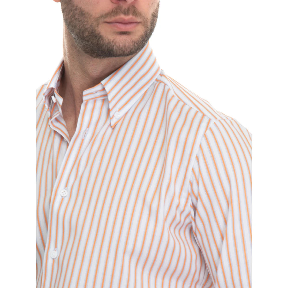 Càrrel Gestreept Button-Down Casual Overhemd Multicolor Heren