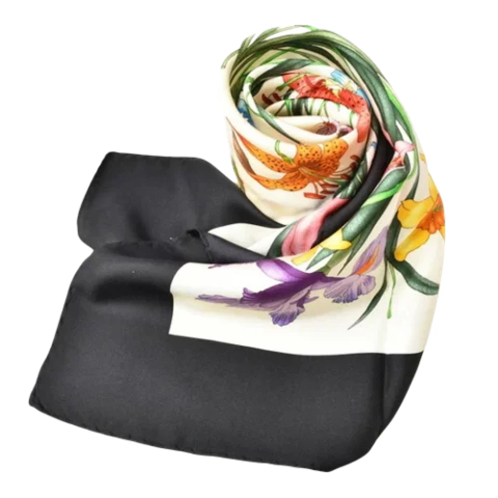 Gucci Vintage Pre-owned Silk scarves Multicolor Dames