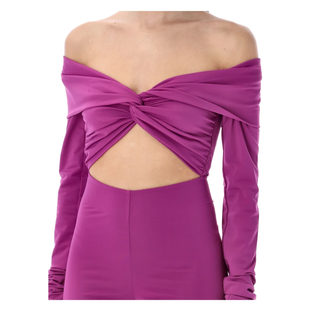 Andamane Elegant Off Shoulder Jumpsuit Purple Dames