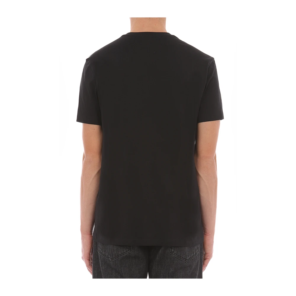 Moschino Iconische Couture Milano Print Zwart T-shirt Black Heren