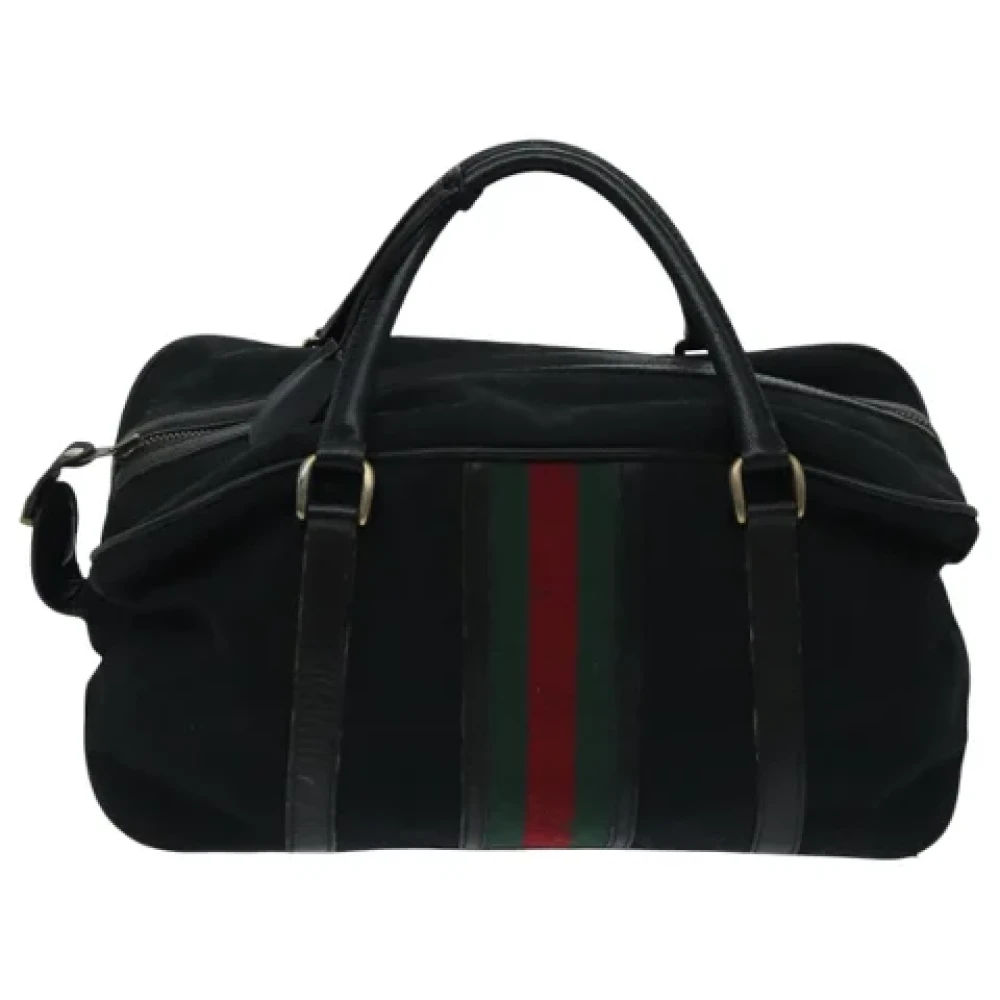 Gucci Vintage Pre-owned Canvas gucci-bags Black Dames