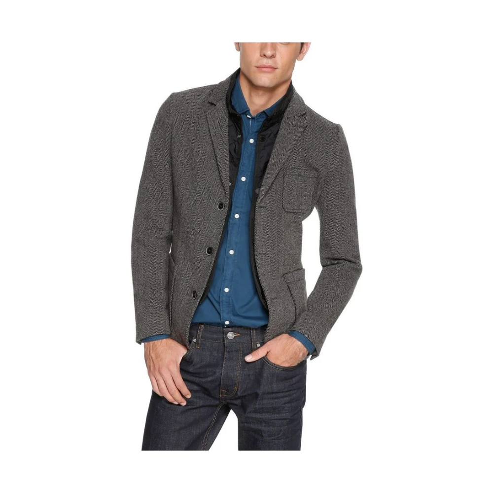 s.Oliver Slim Fit Jacket Gray Heren