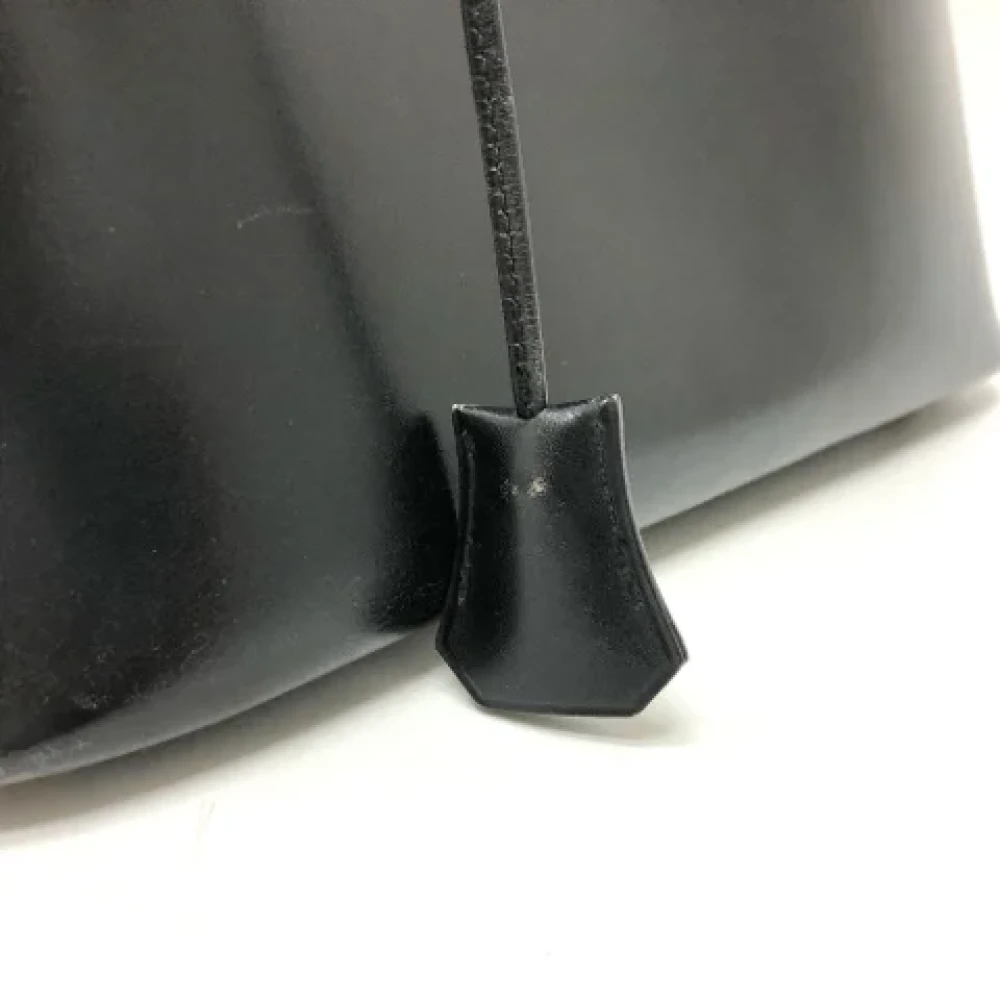 Hermès Vintage Pre-owned Leather handbags Black Dames