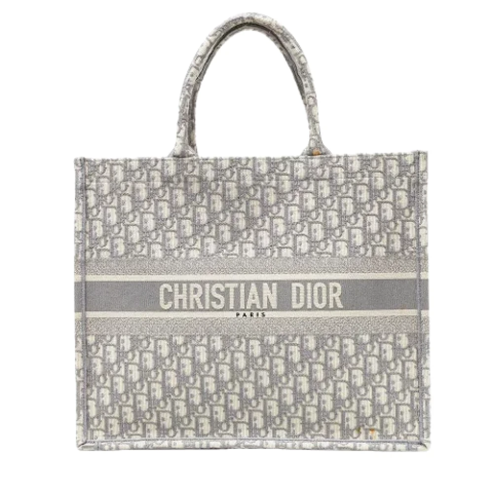 Dior Vintage Pre-owned Canvas totes Gray Dames