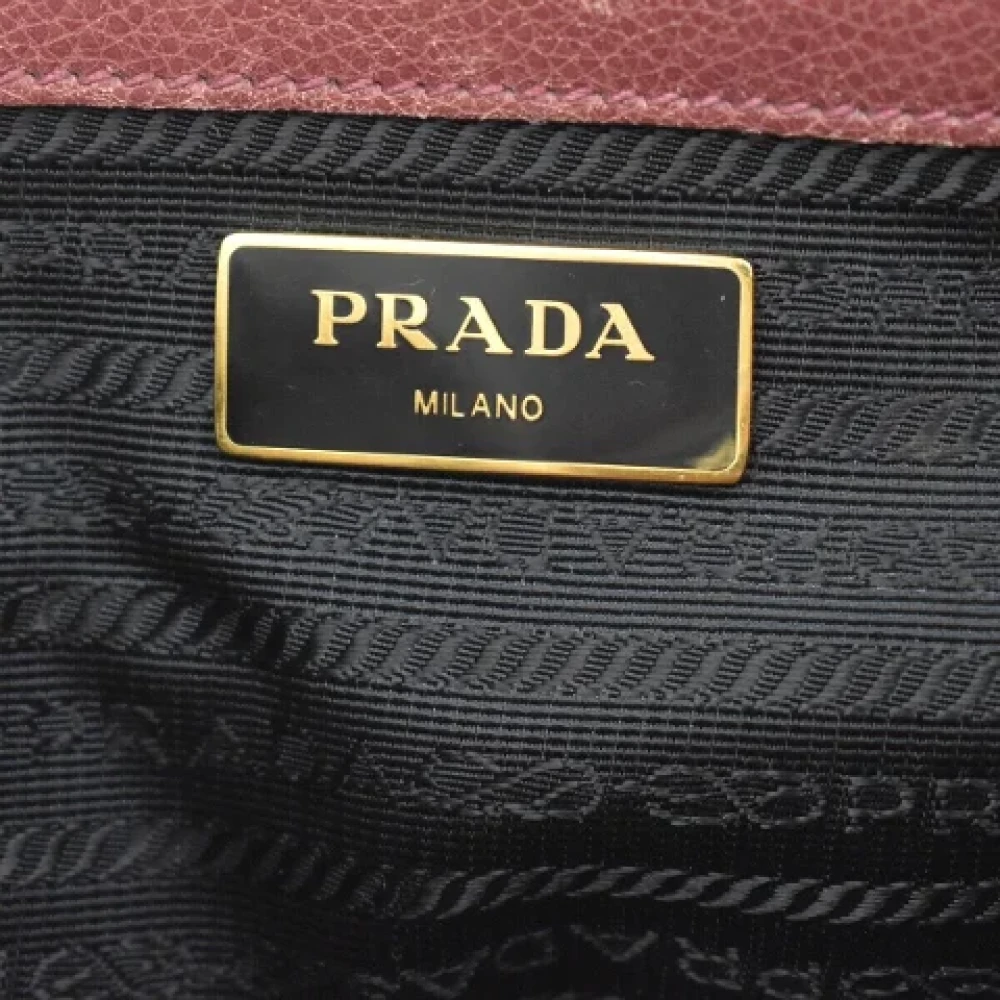 Prada Vintage Pre-owned Leather prada-bags Pink Dames
