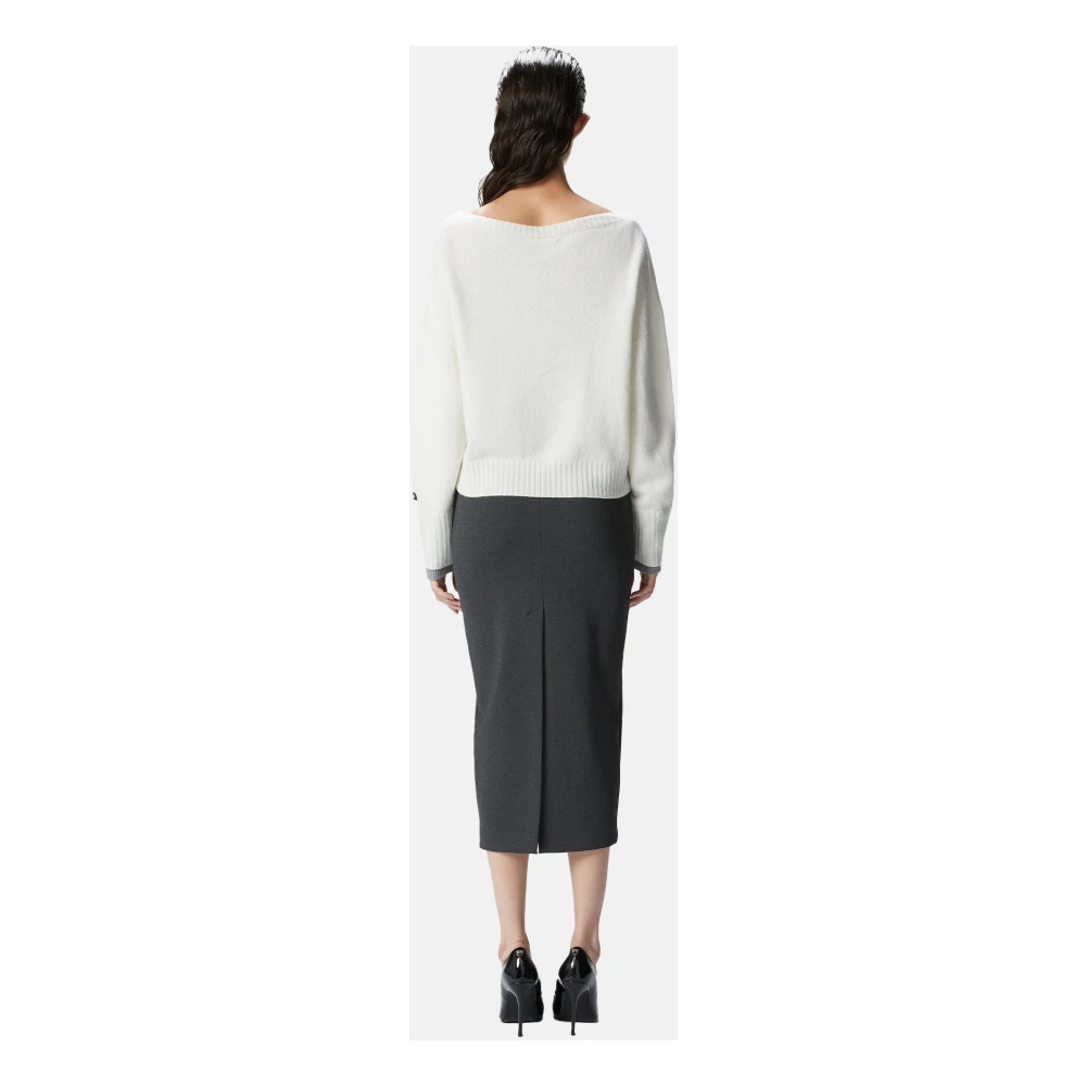 pinko Stijlvolle Gebreide Kleding White Dames