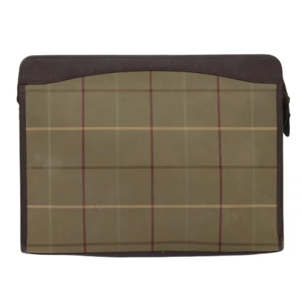Burberry Vintage Pre-owned Canvas clutches Brown Dames