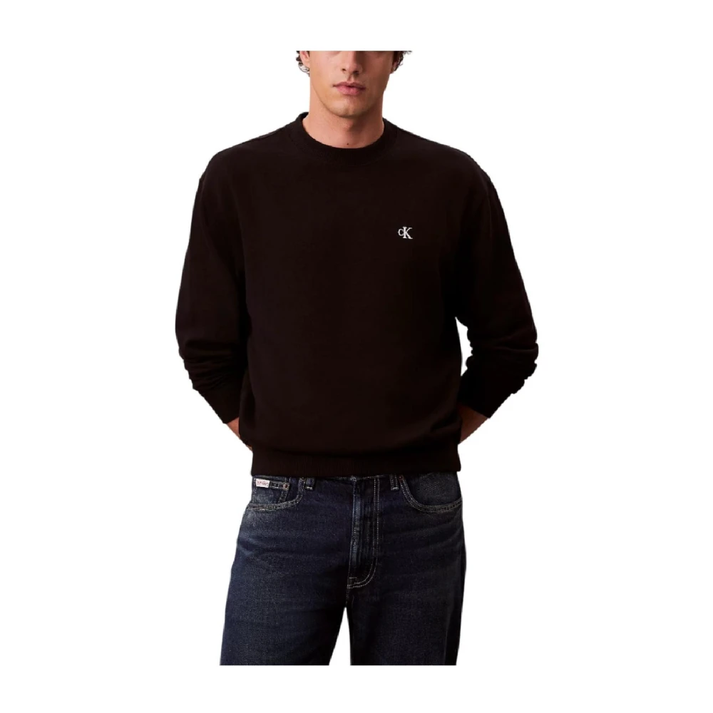 Calvin Klein Men's Black Crewneck Sweatshirt - Sweatshirts - Xl - Sweatshirts & Hoodies