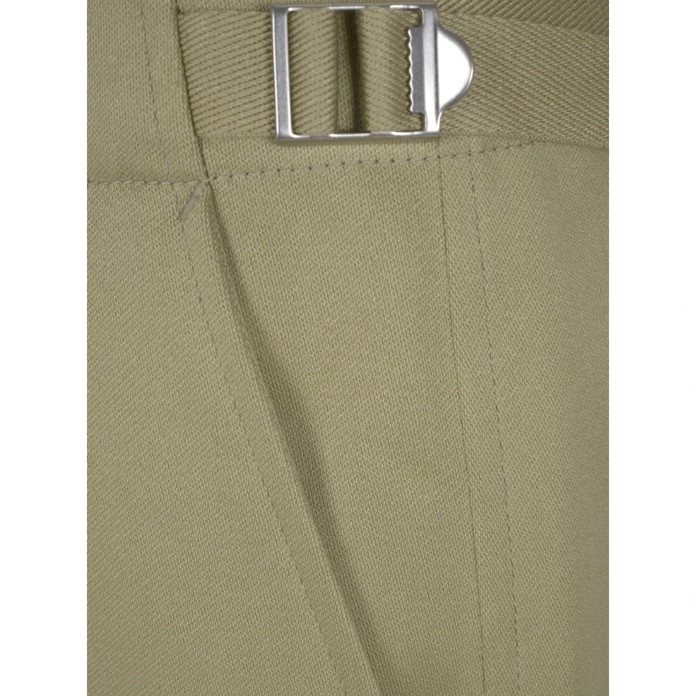 Burberry Katoenen Palazzo Broek Green Dames