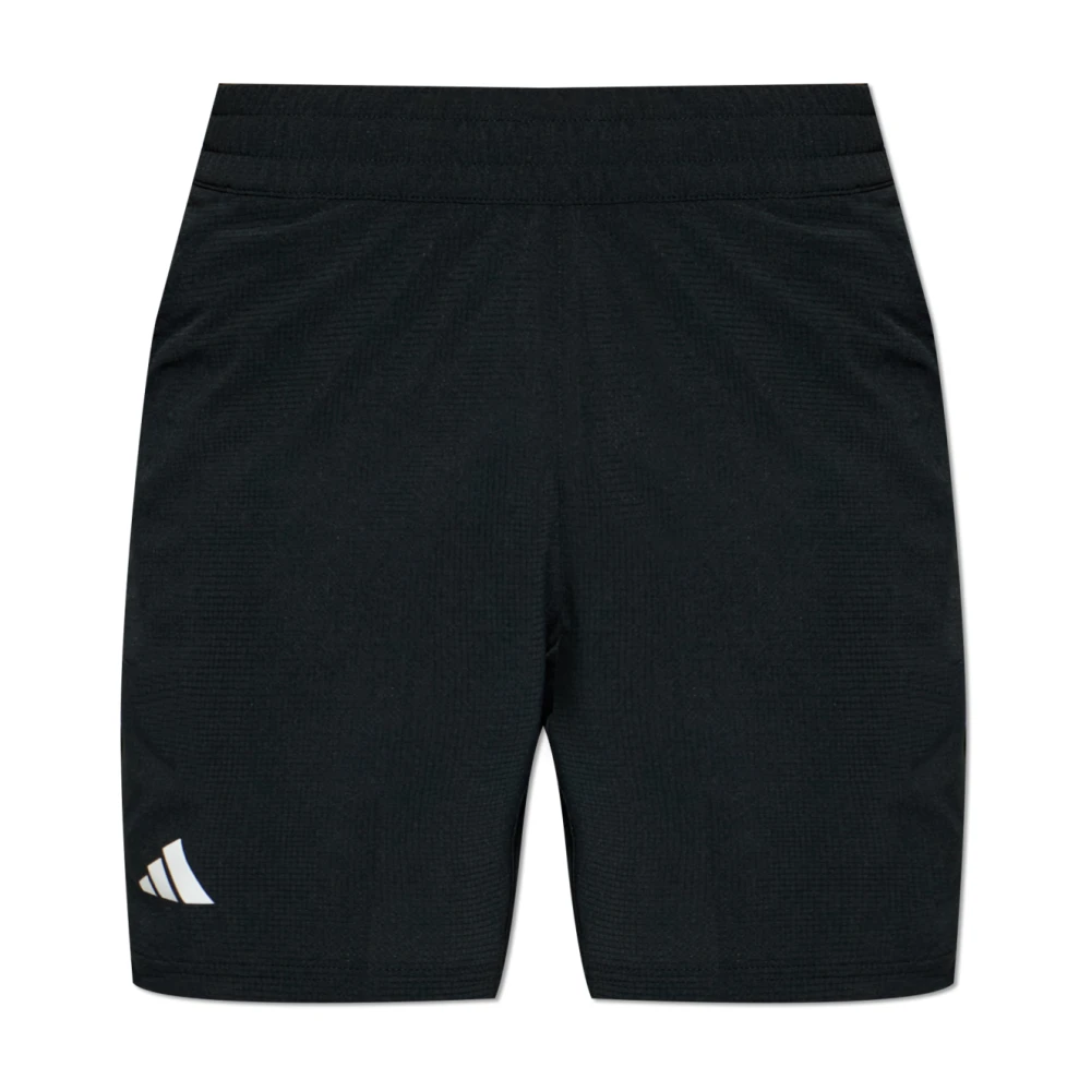 Adidas Uomo Nero Logo Shorts