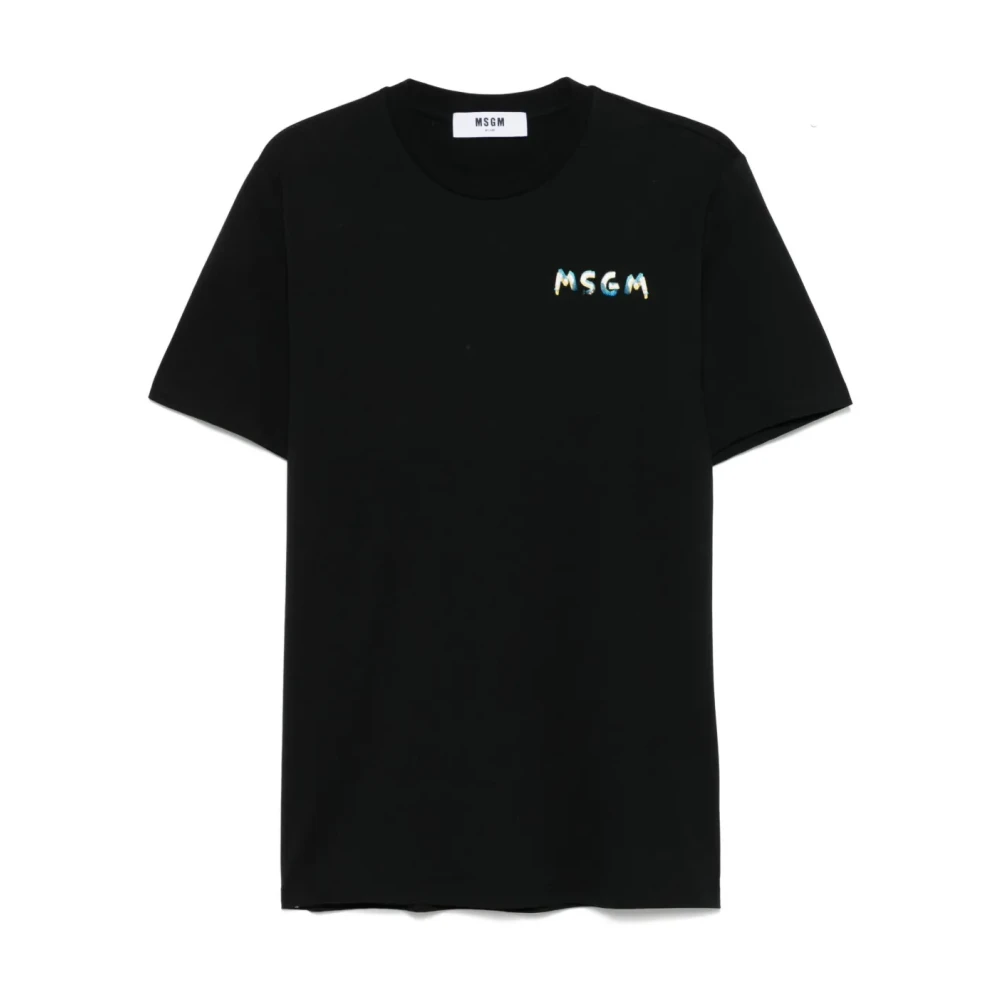 Msgm - Tops > T-Shirts - Black - Msgm - Modalova