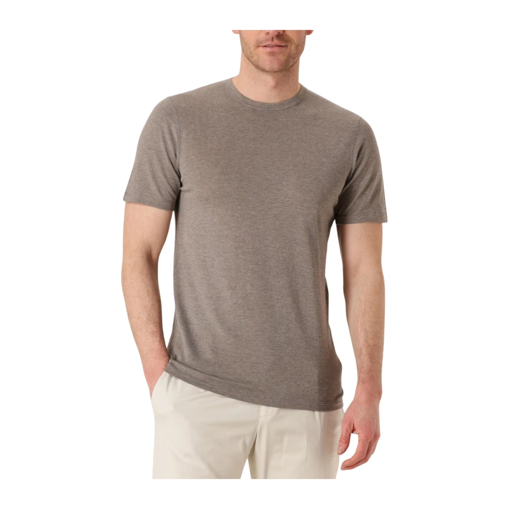 Profuomo Heren Polo & T-shirt Crew Neck Beige Heren