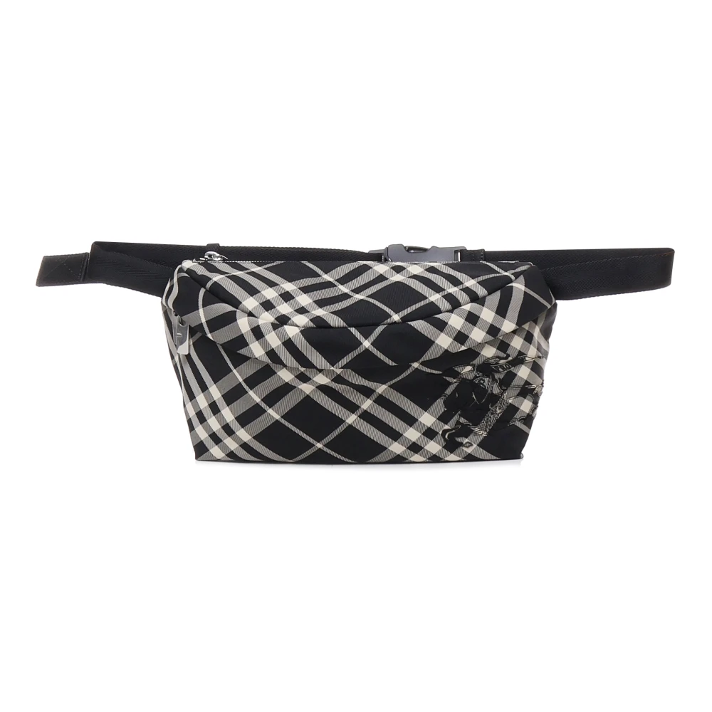 Burberry Zwarte katoenen zak met verstelbare band Black Heren