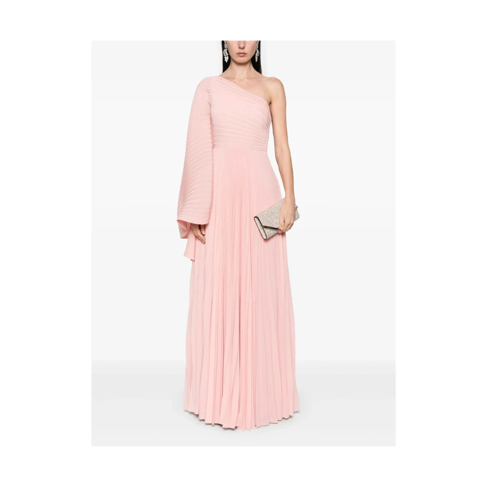 Solace London Bubblegum Roze One-Shoulder Jurk Pink Dames