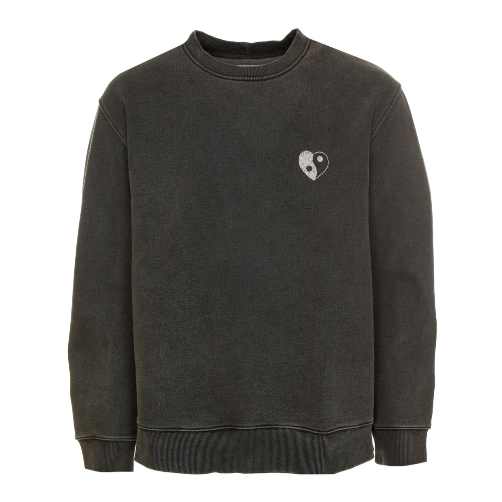 Samsøe Gewassen Sweatshirt met Logoprint Gray Heren