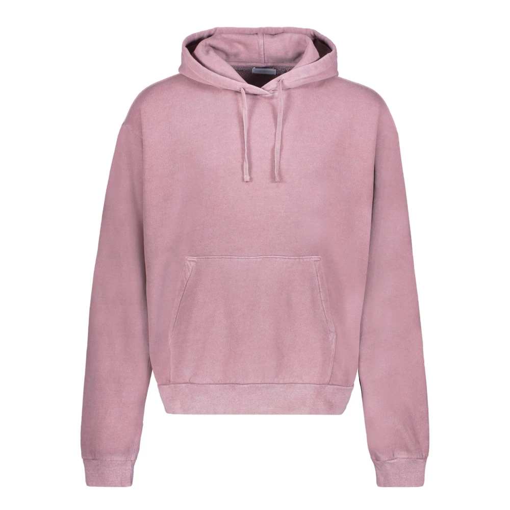 John Elliott Katoenen Hoodie met Ribboorden Purple Heren