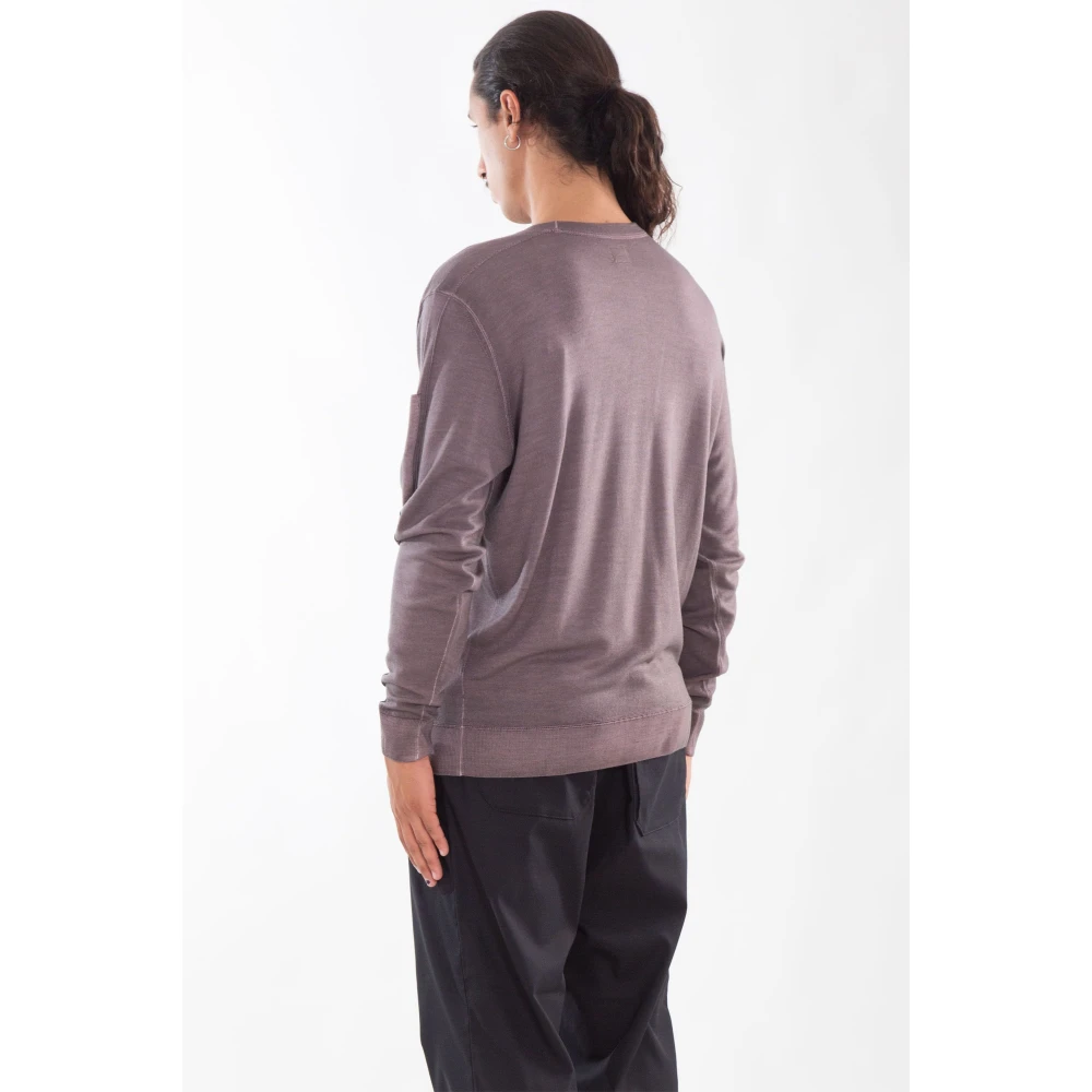 C.P. Company Snel Geverfd Merinowol Gebreid Purple Heren