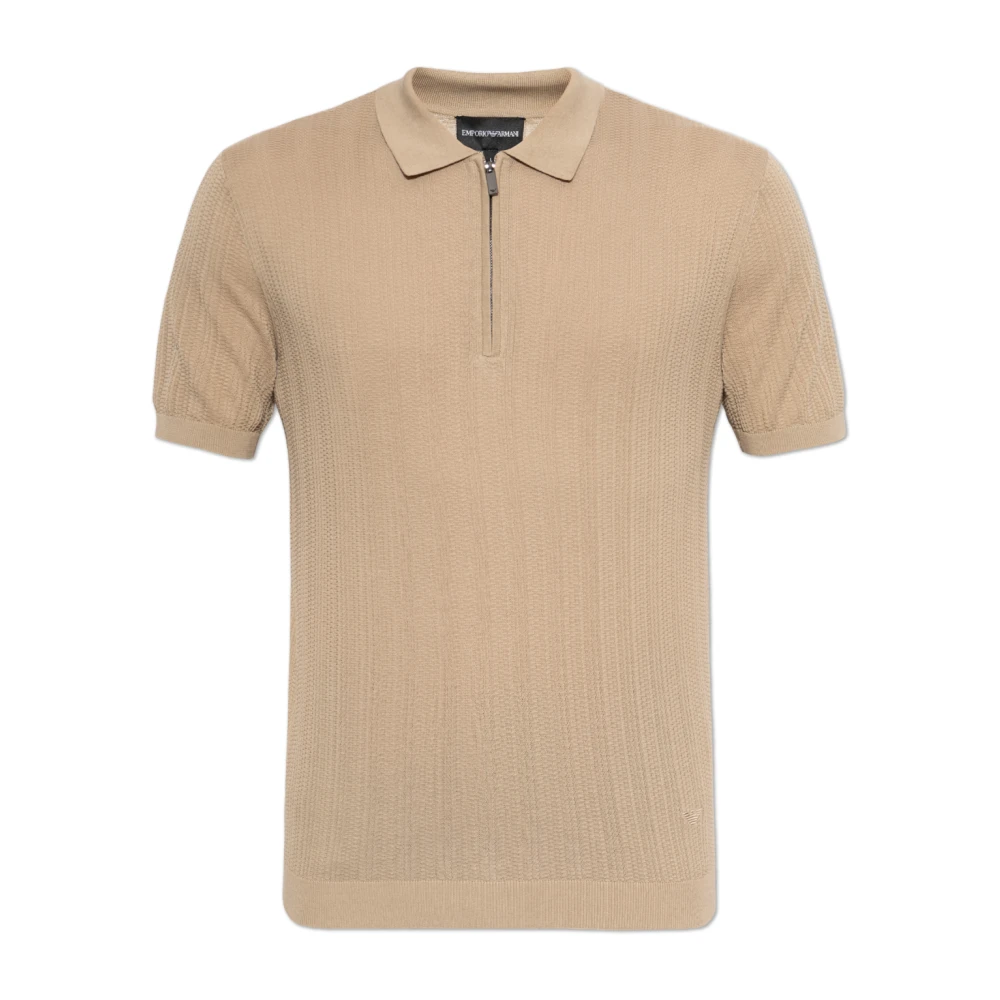 Emporio Armani Hombre Beige Camisetas, Talla: 2XL