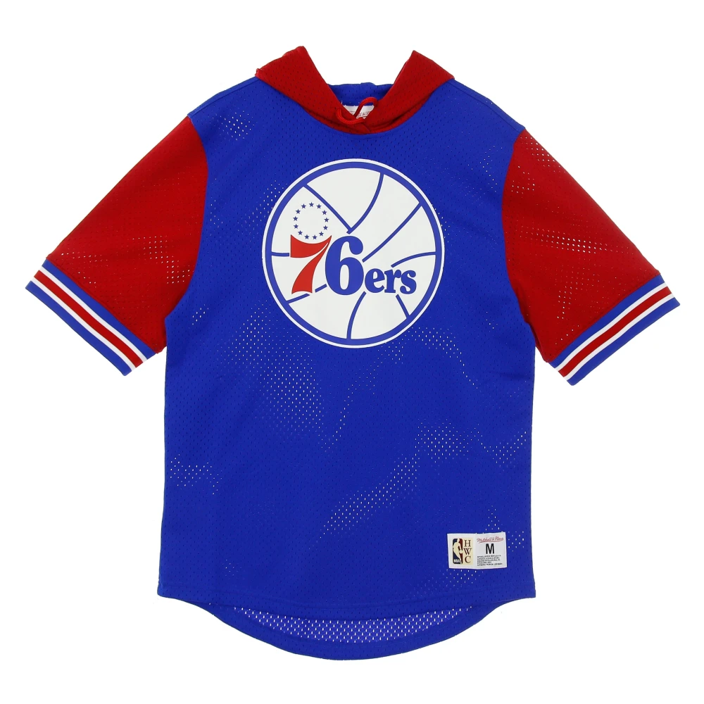 Mitchell & Ness NBA Buzzer Beater Mesh Hoody Blue Heren