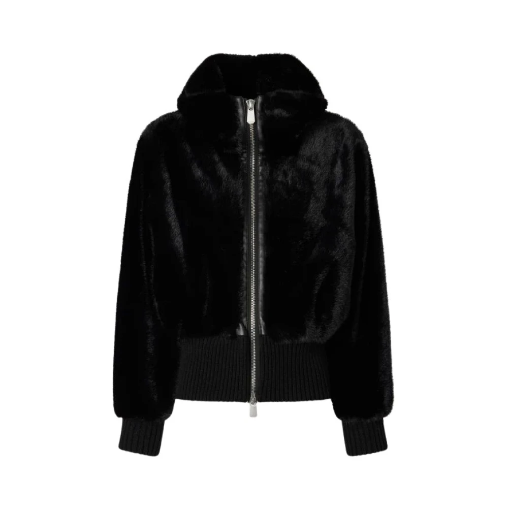Pinko Women's Black Faux Fur & Shearling Jackets
