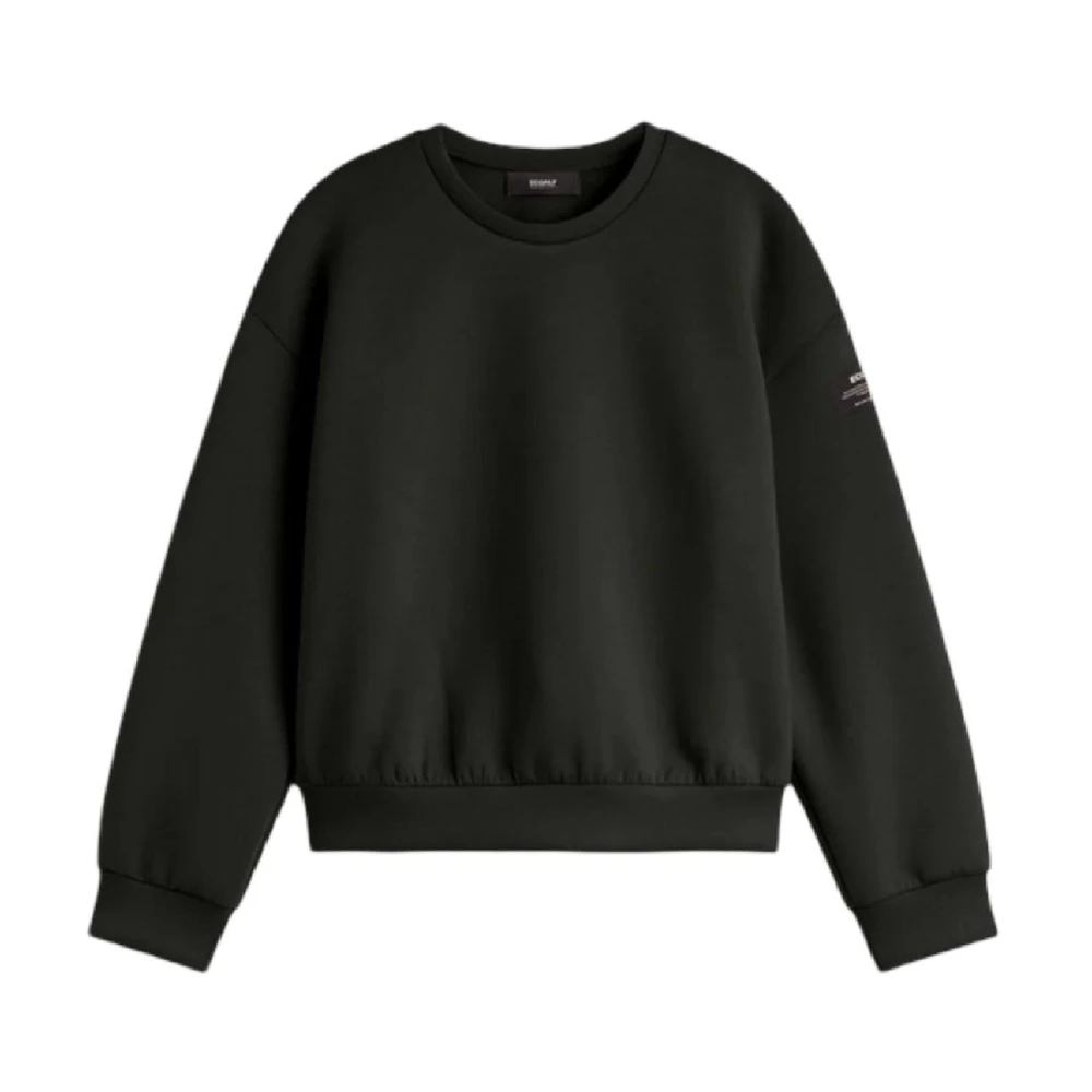 Ecoalf Women's Black Crewneck Sweatshirt - Sweatshirts - Xs - Sweatshirts & Hoodies