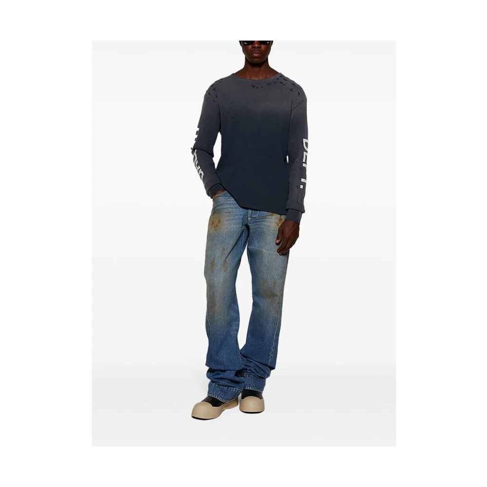 Gallery Dept. Blauwe Denim Jeans met Distressed Finish Blue Heren