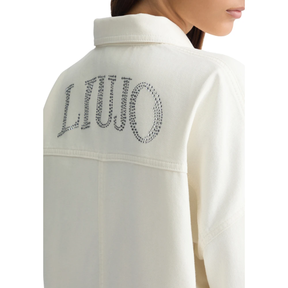 Liu Jo Witte Wollen Jas White Dames