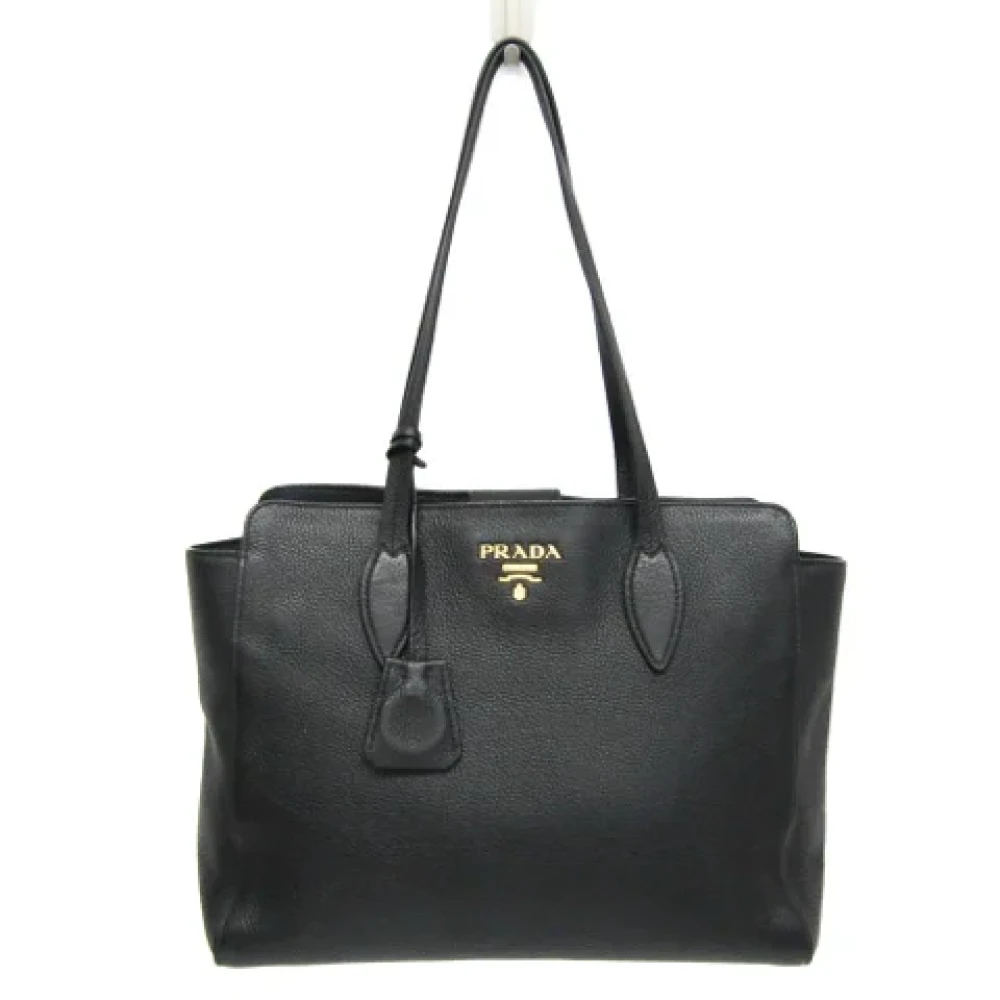 Prada Vintage Pre-owned Leather prada-bags Black Dames