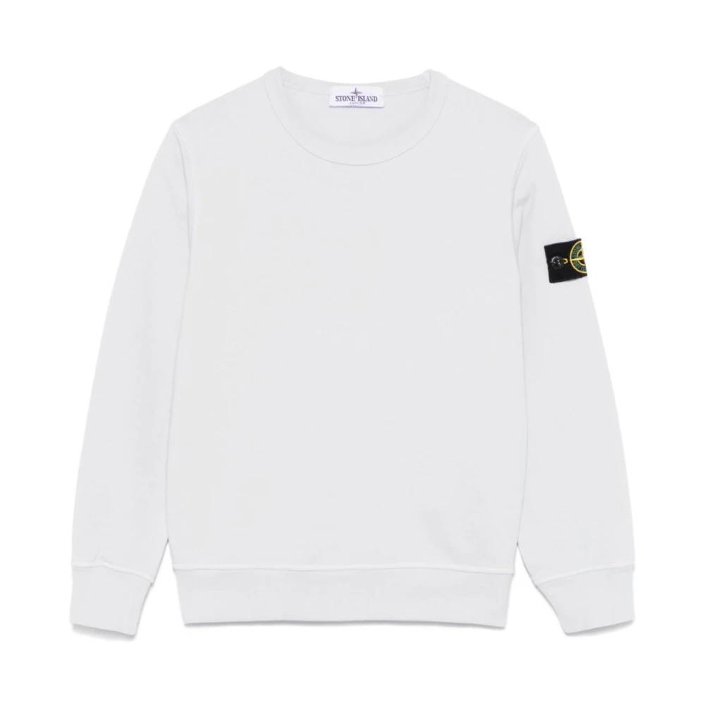 Stone Island Himmelblå Junior Sweatshirt med Kompass Blue, Pojke