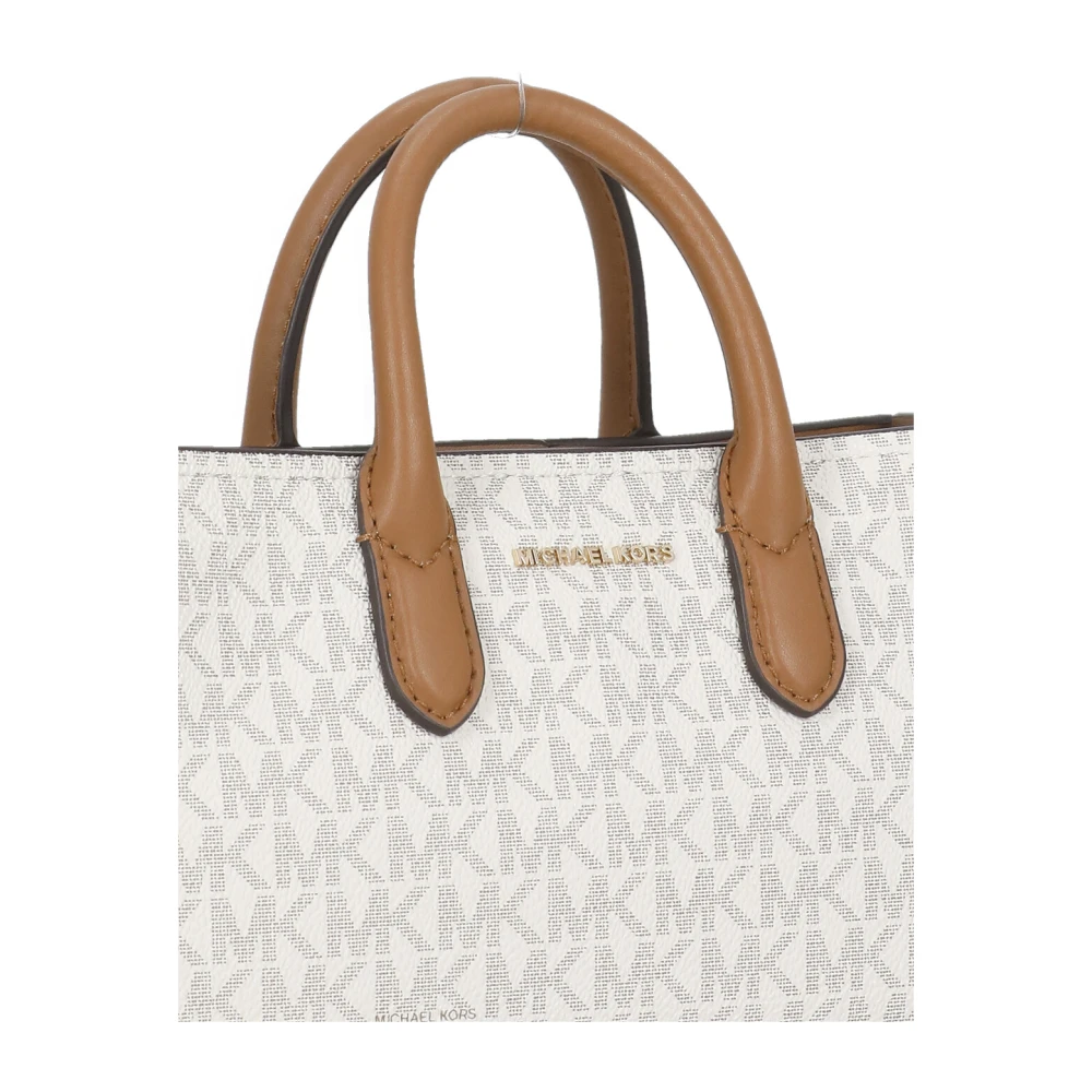 Michael Kors Ivoor Canvas Gecoate Tas Vrouw Beige Dames