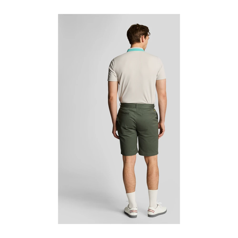 Lyle & Scott Shorts Course Stretch Chino Shorts Green Heren
