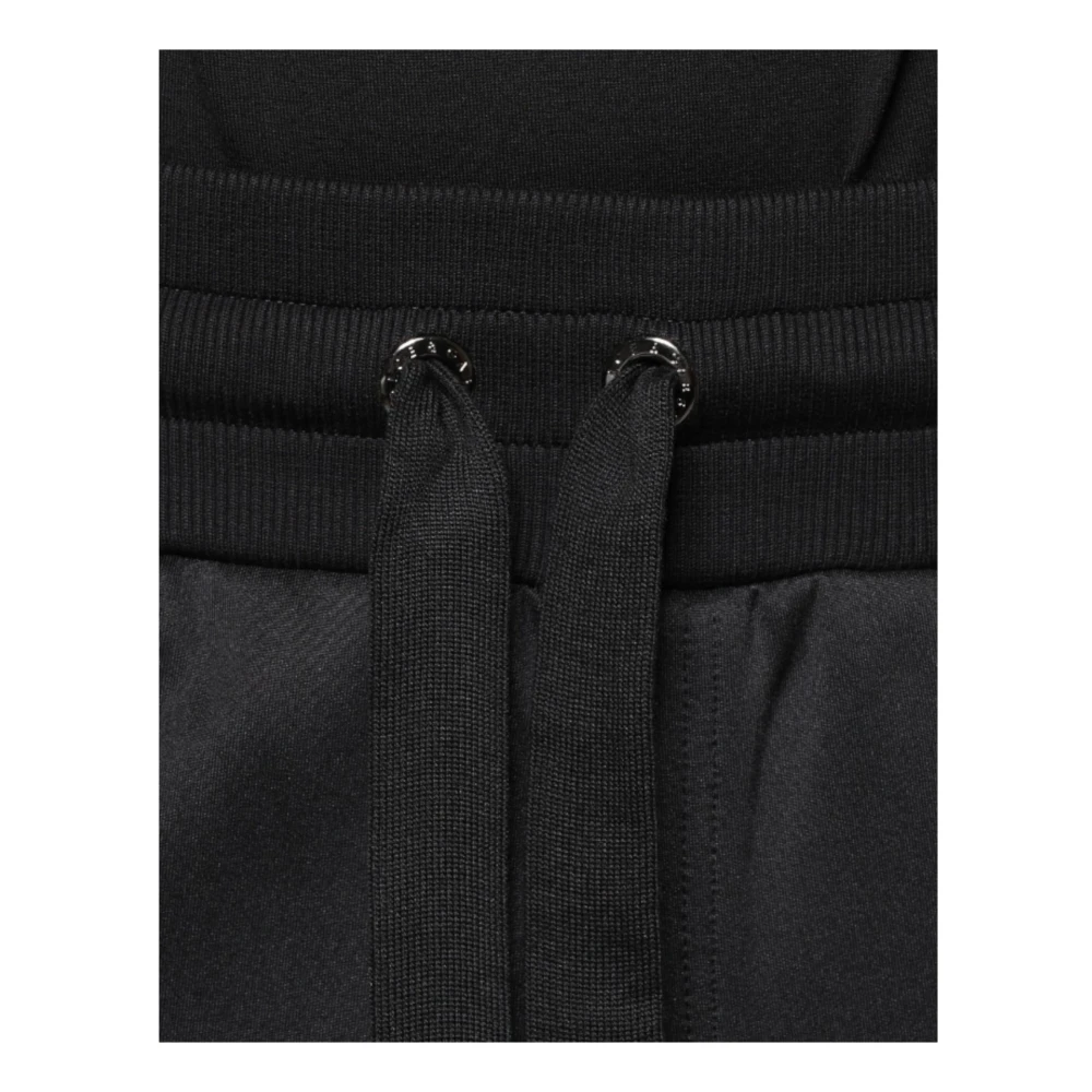 Dolce & Gabbana Zwarte Polyester Jogger Sweatpants met Trekkoordsluiting Black Heren