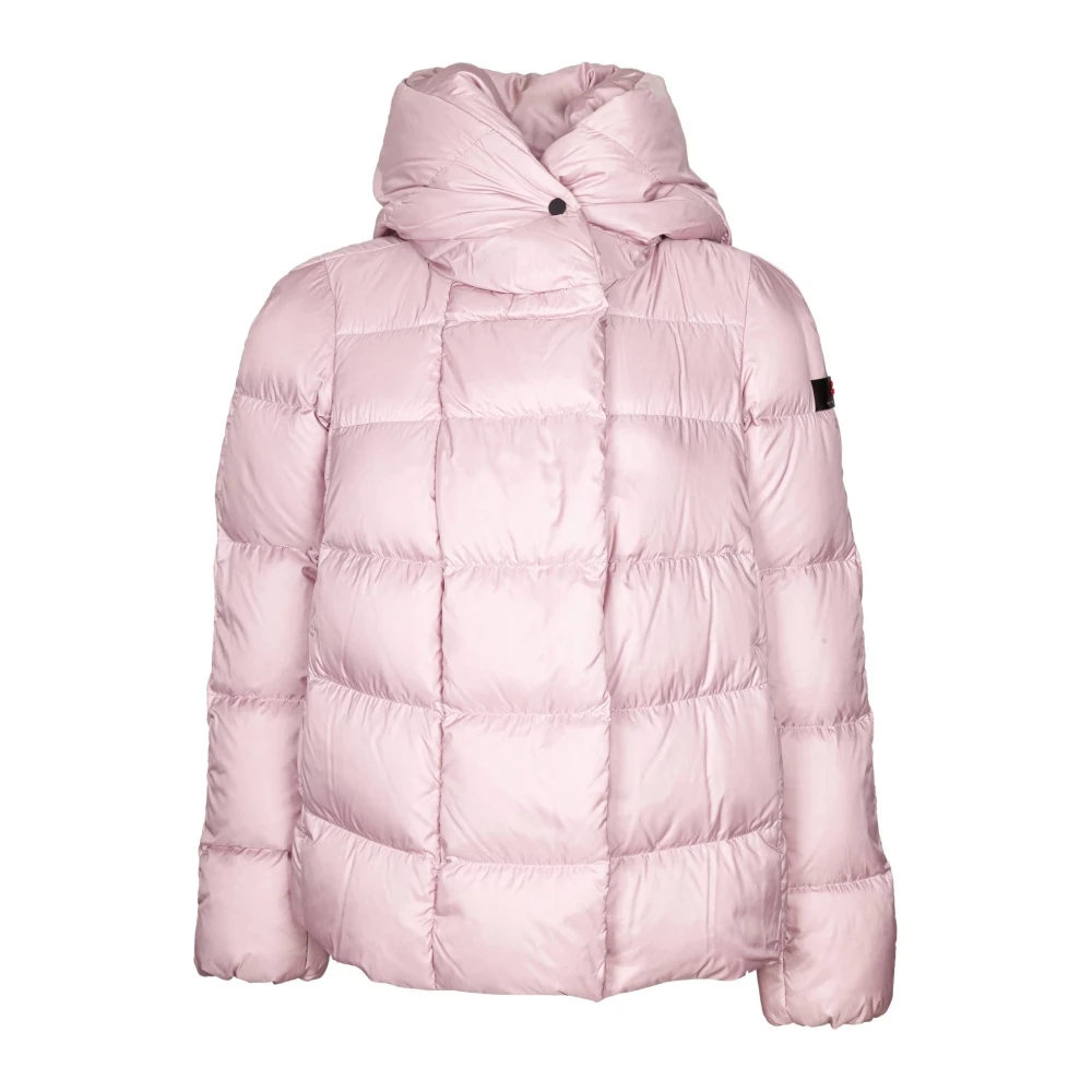 Peuterey Superlichte Lila Donsjas met Hoge Kraag Purple Dames