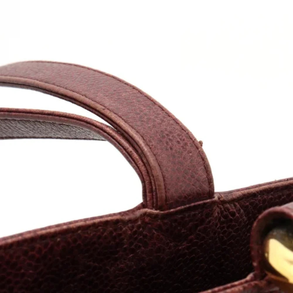 Chanel Vintage Pre-owned Leather chanel-bags Brown Dames