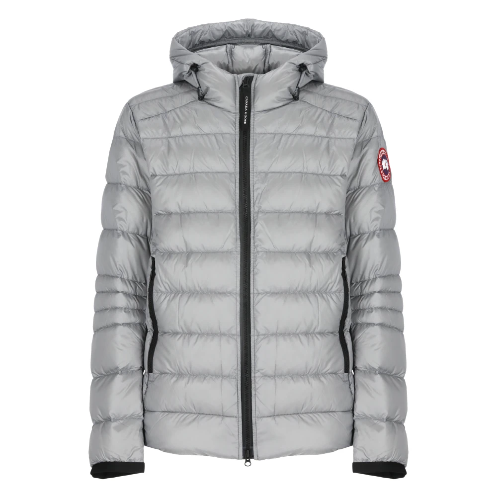 Canada Goose Gewatteerd Donsjack Grijs Capuchon Gray Heren