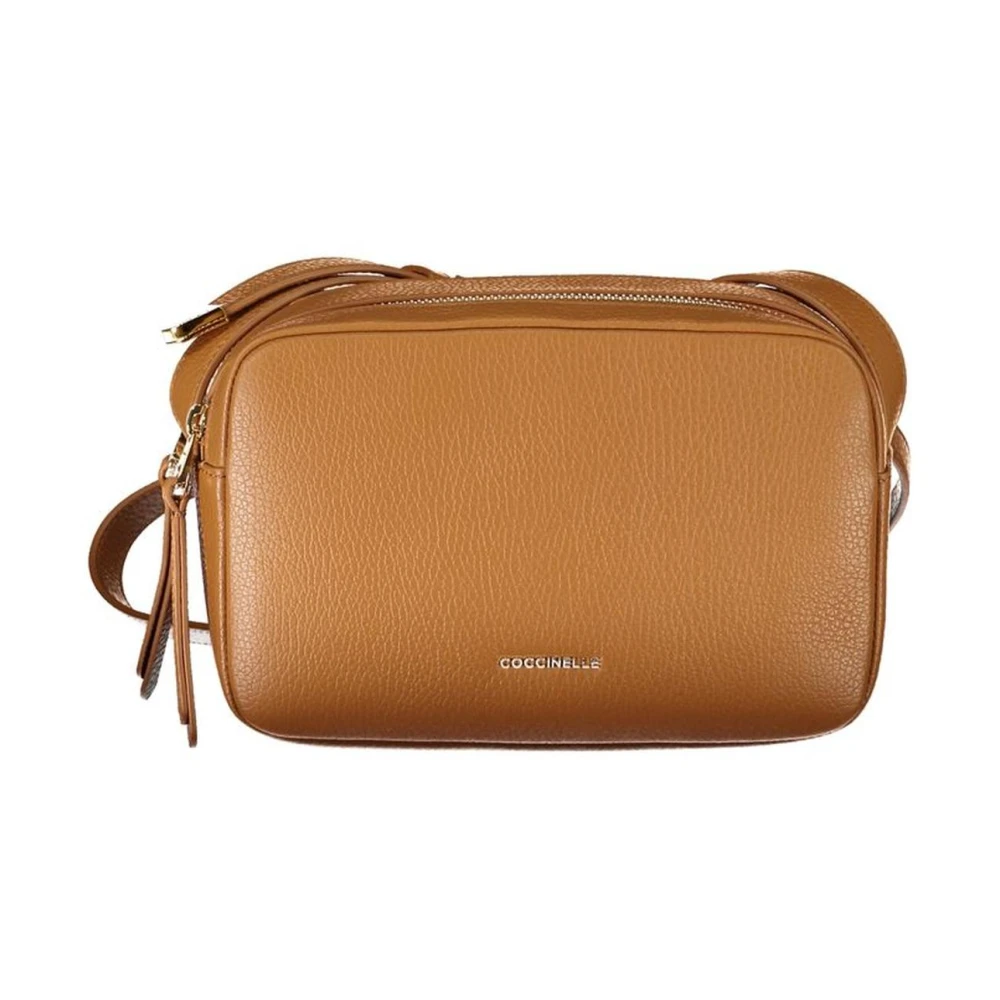 Coccinelle Leren handtas met twee compartimenten Brown Dames