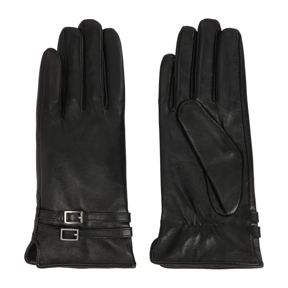 Kazar Zwarte zachte leren handschoenen Black Dames