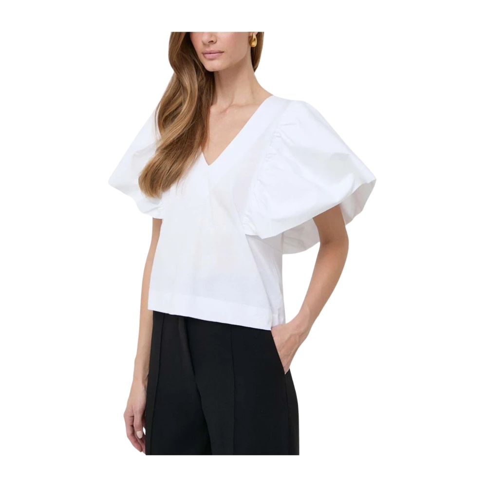 Karl Lagerfeld T-shirt met wijde mouwen White Dames