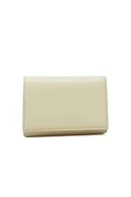 white-leather-trifold-wallet