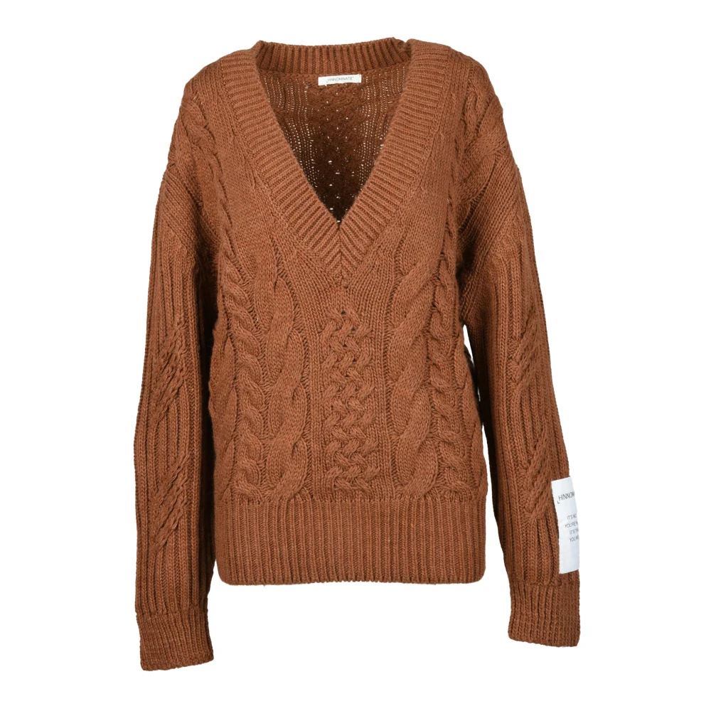 Hinnominate Stijlvolle Gebreide Trui Brown Dames
