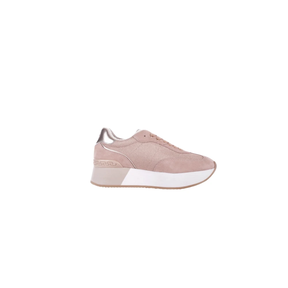 Liu Jo Rosa Sport Sneakers Logo Mocka Mesh Pink, Dam