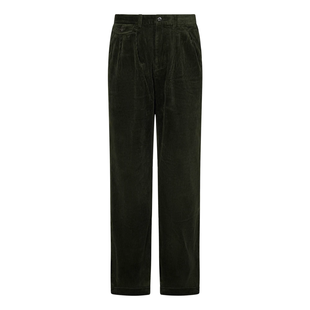 Polo Ralph Lauren Groene Chino Broek met Dubbele Plooi Green Heren