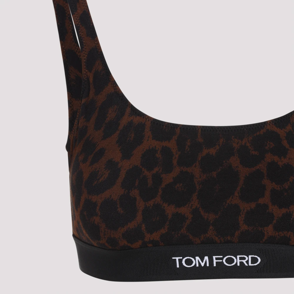 Tom Ford Luipaardprint Bralette Brown Dames