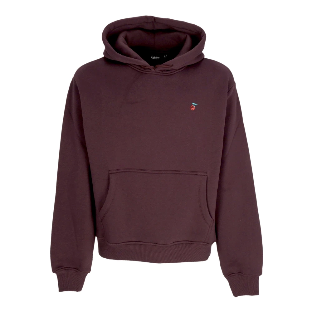Dolly Noire Natuur Hoodie Paars Stof met Marsupium Purple Heren
