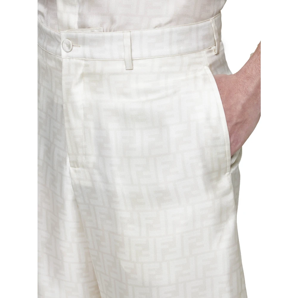 Fendi Stijlvolle Shorts voor Vrouwen White Heren